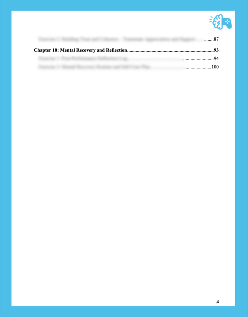 MindPlay mental training workbook